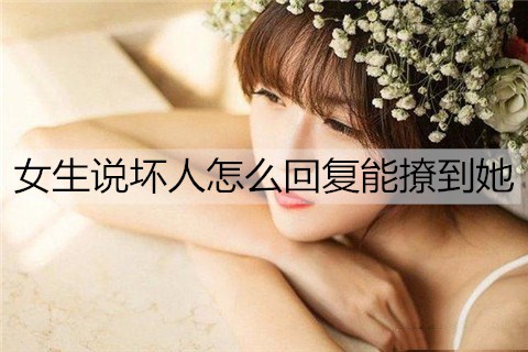 女生说坏人怎么回复能撩到她2