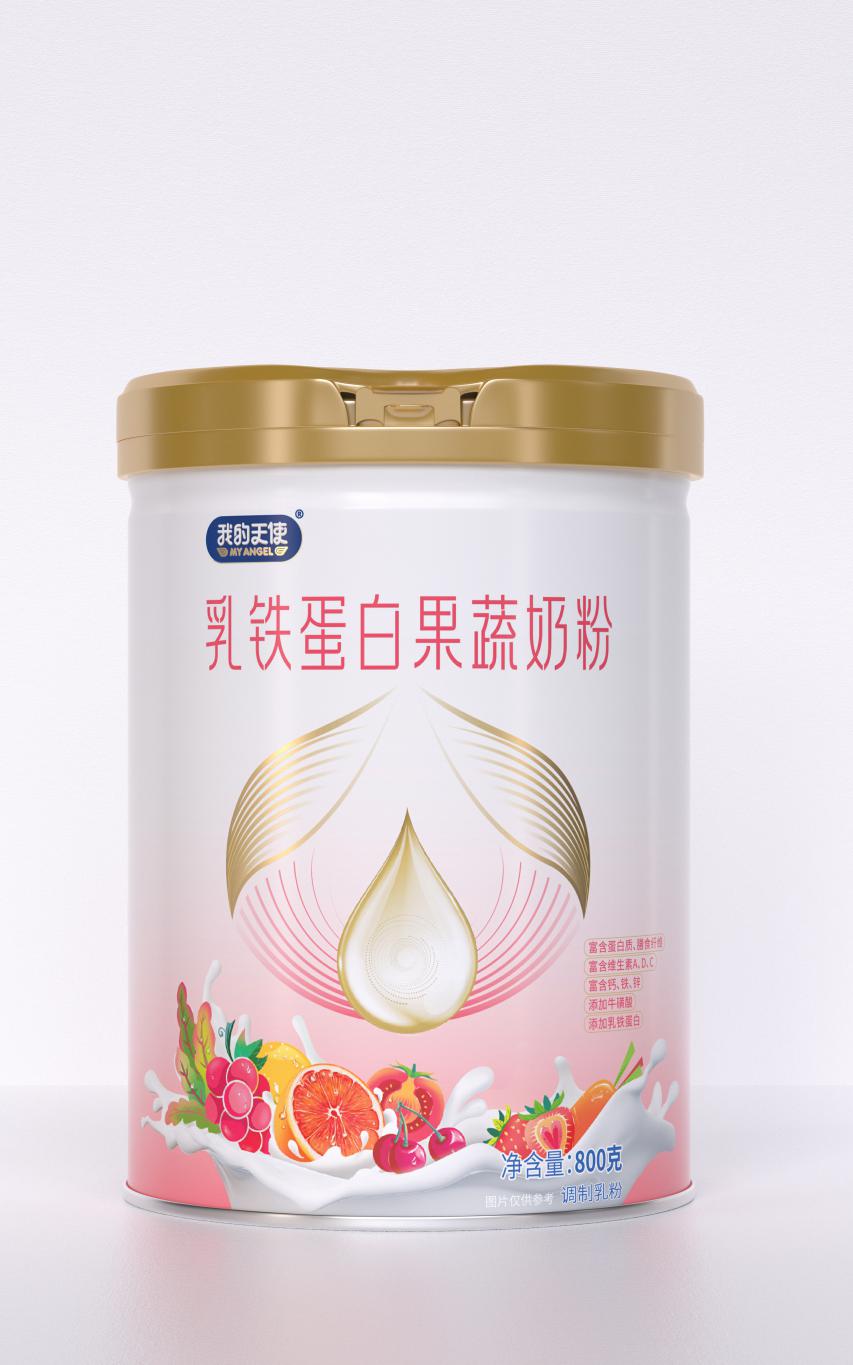 圣元我的天使乳铁蛋白果蔬奶粉高含量乳铁蛋白提高孩子自护力，是成长小